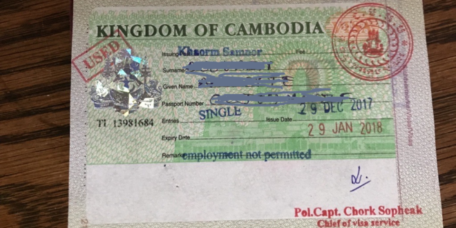 Visum Kambodscha Einreise
