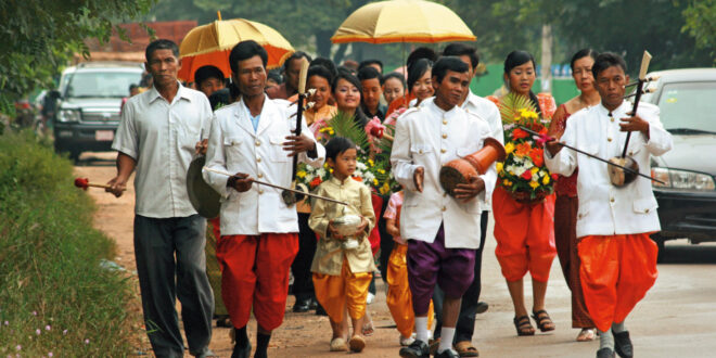 Hochzeitszeremonie in Kambodscha