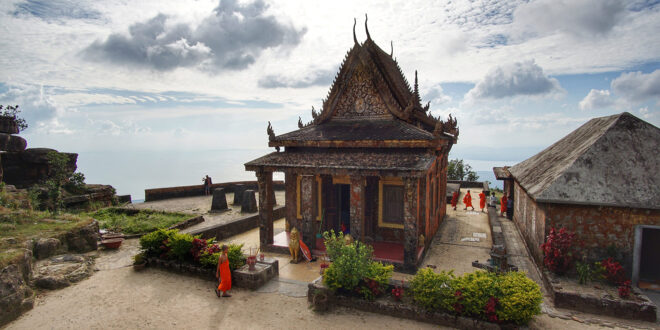 Tempel auf dem Bokor Hill